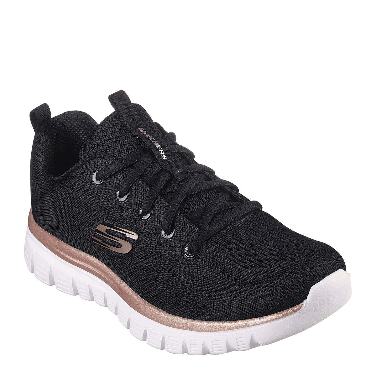 Skechers Zapatillas Graceful Negras 12615-BKGD , para Mujer