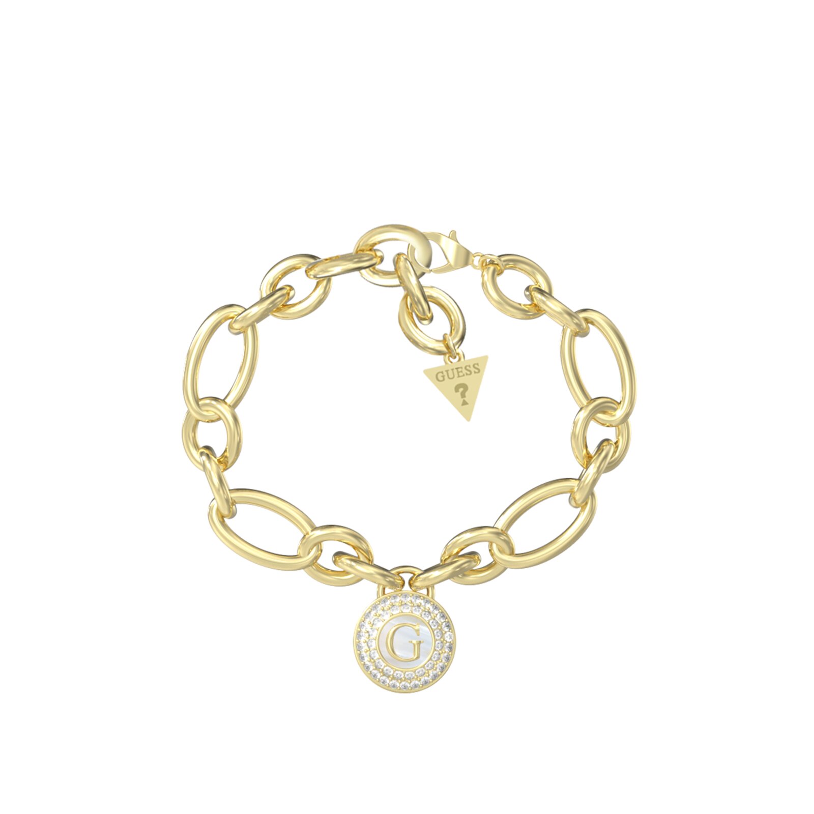 Guess Pulsera Mujer G Talisman De Acero Dorado