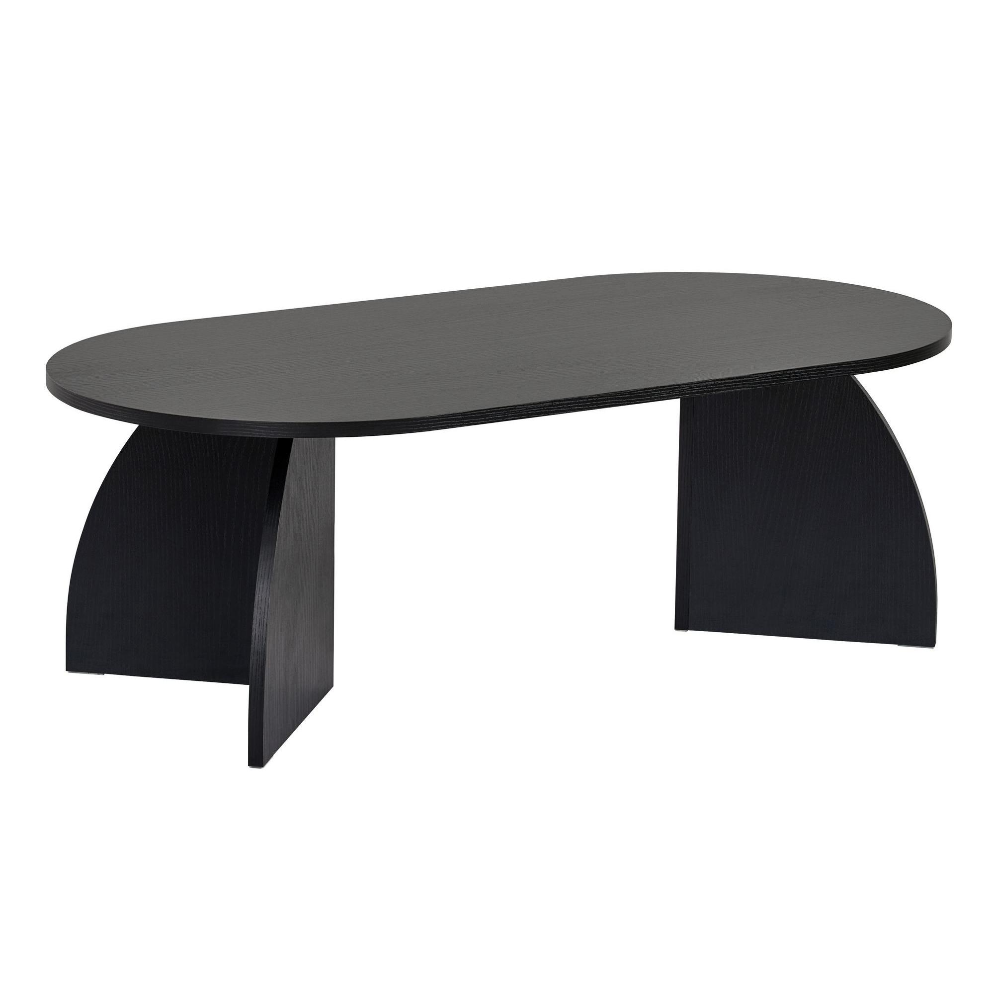 Habitat y Jardin - Mesa de centro de madera <<Melina>> 120 x 60 x 40 cm - Madera negra