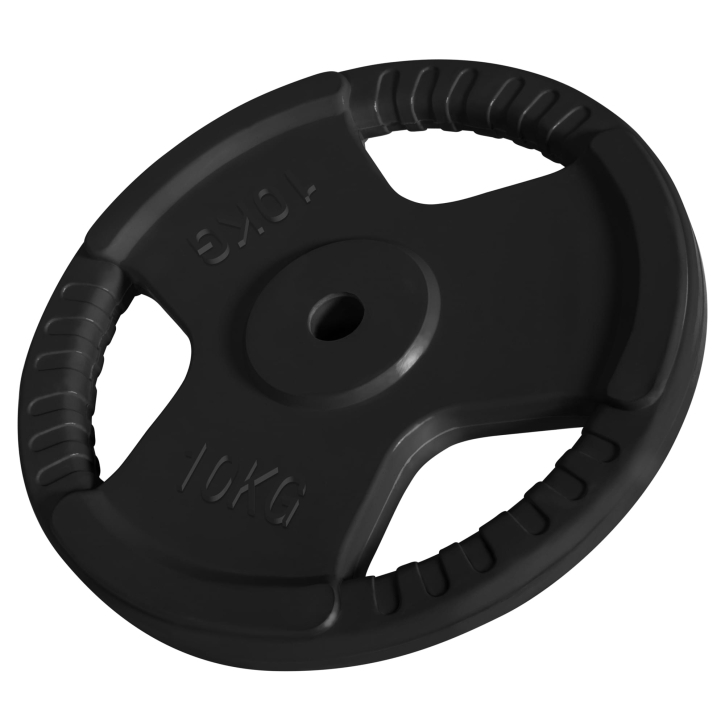 Gorilla Sports Disco de pesas para barra de 30 mm con agarre y cobertura de goma