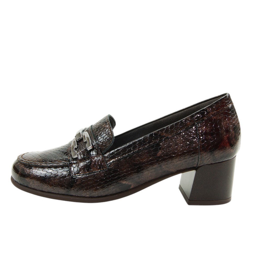 PITILLOS mod. 11643 mocasín para mujer en serpiente, sin cordones