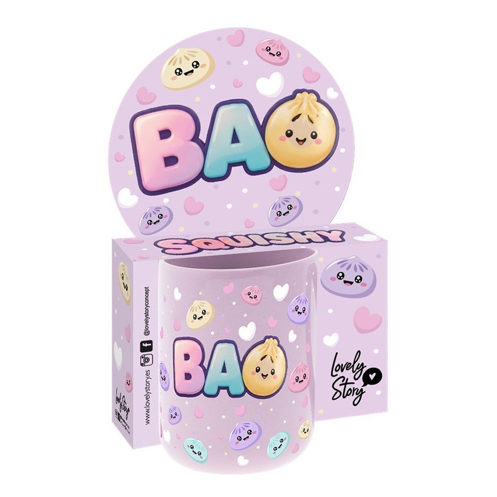 LOVELY TAZA 330 ML LILAC BAO CAJA:2 unidades  LOVELY BAO