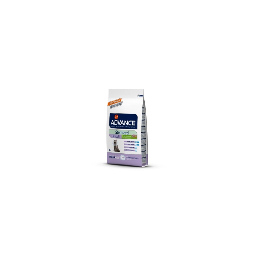 Advance -  STERILIZED CAT HAIRBALL 10 KG