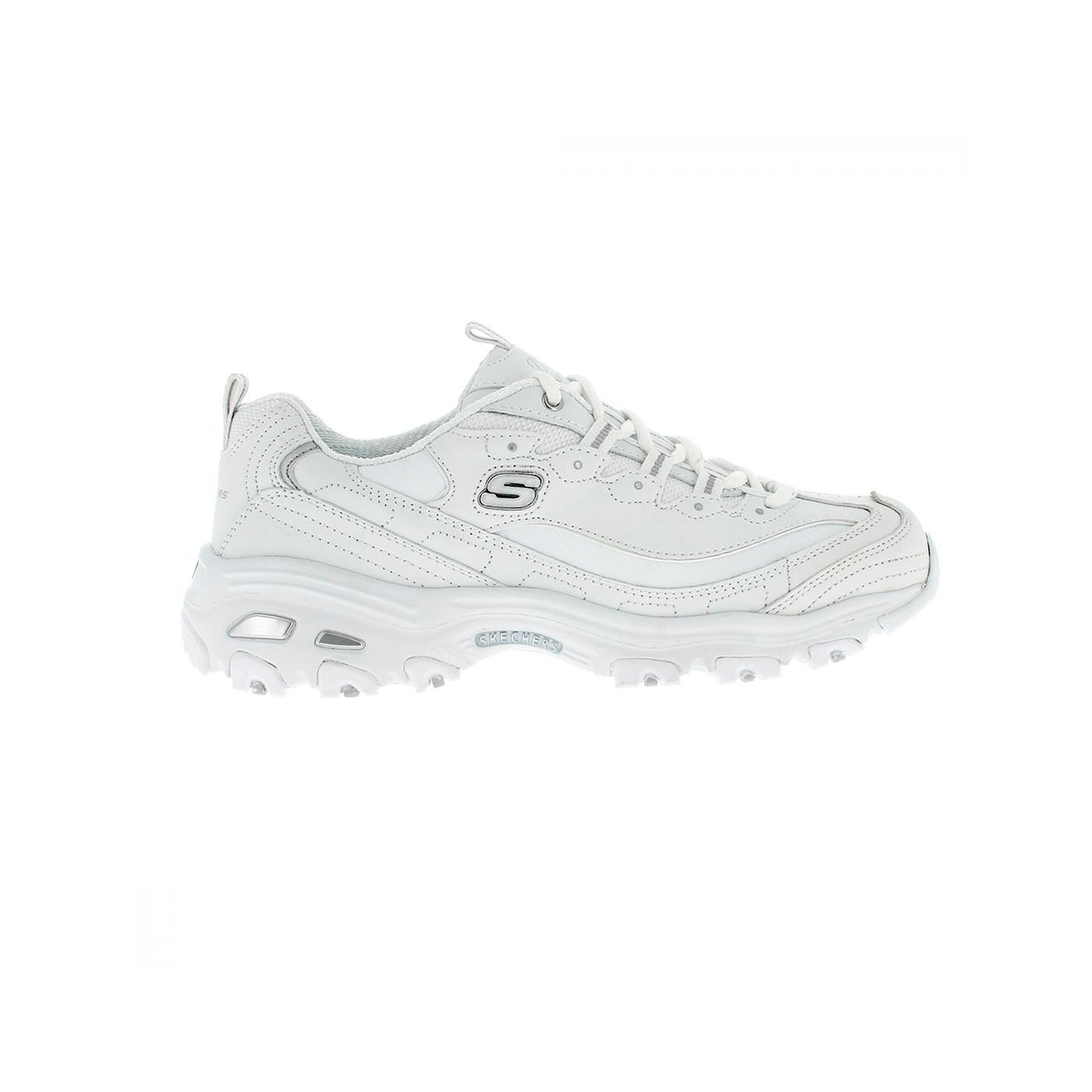 Zapatillas skechers D´Lites blanco de mujer.