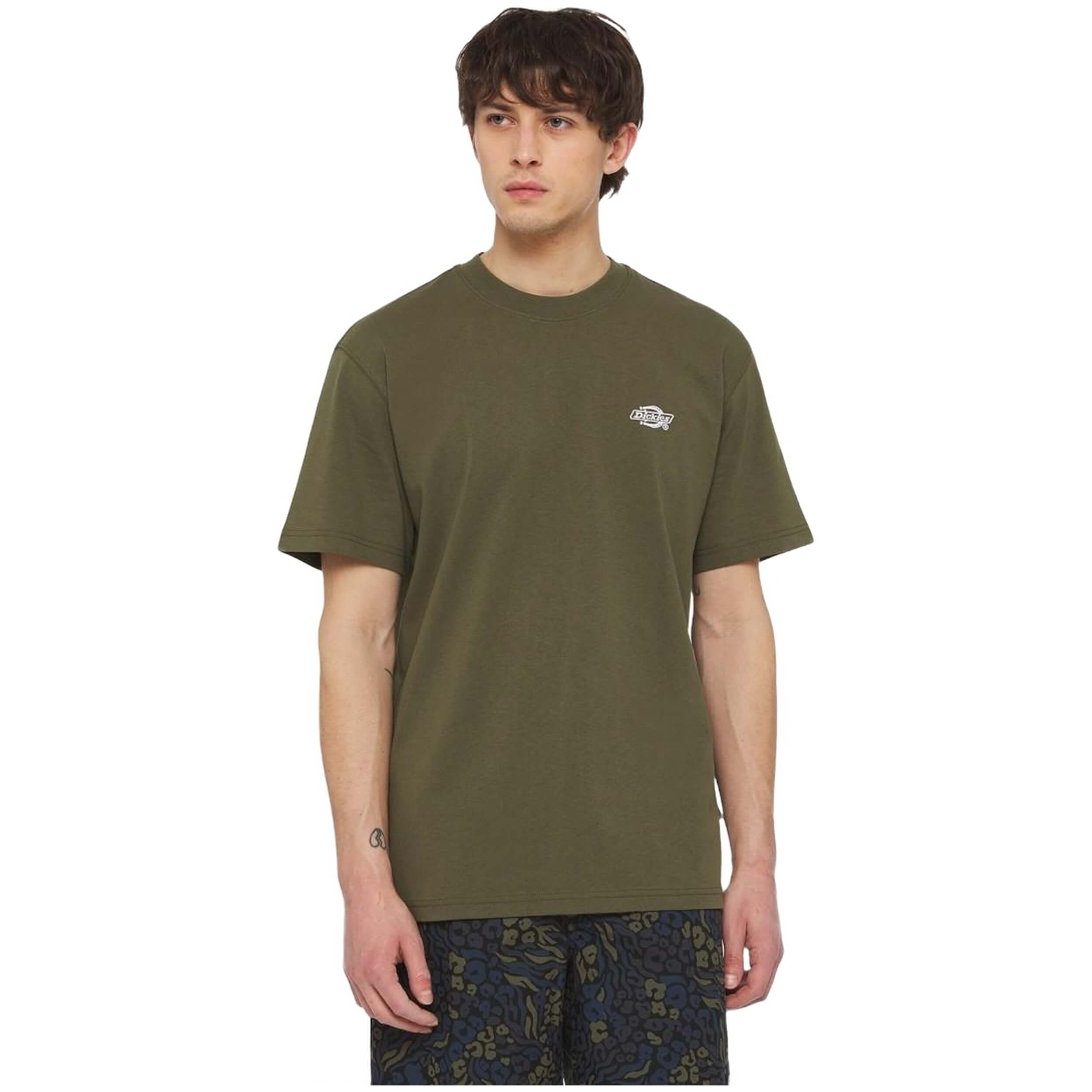 Camisetas De Manga Corta Dickies modelo DK0A4YAIMGR1 para Hombre en color MILITARY GR