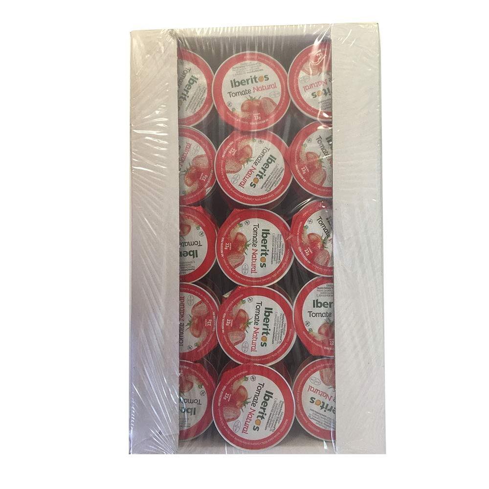 IBERITOS Tomate natural en monodosis - Pack 45uds de 22grs