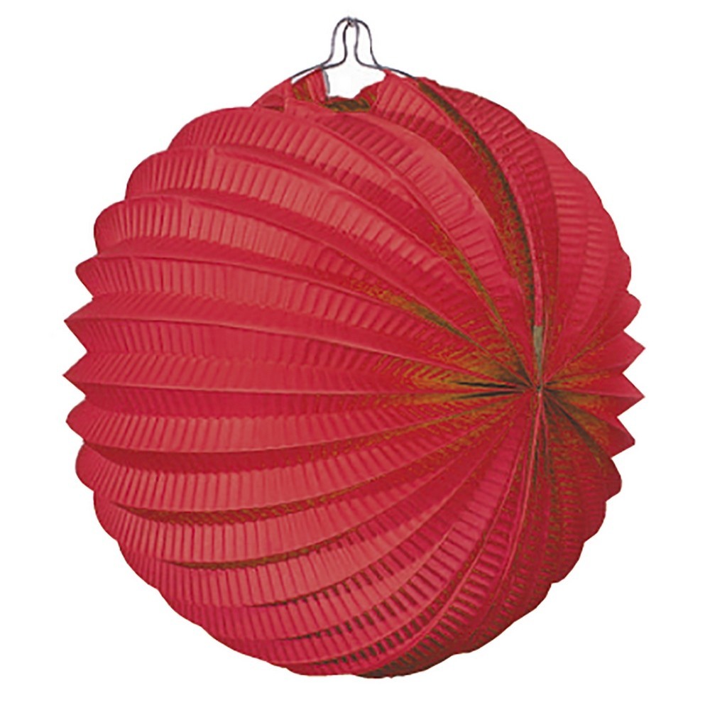 Invercas, Faroles esfericos de 22 cms para colgar en las fiestas. 12 unidades de faroles por paquete. 8 colores disponibles