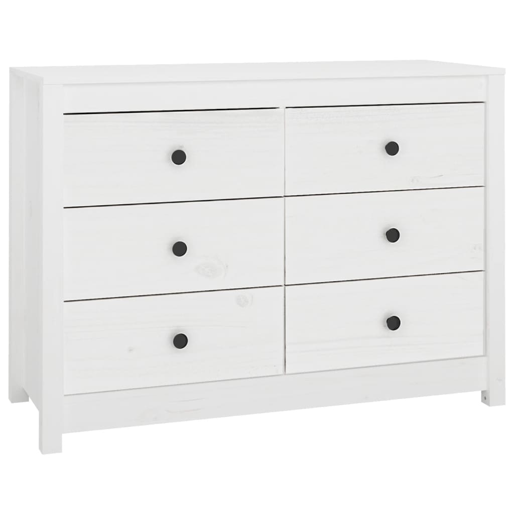 vidaXL Aparador Armario Auxiliar Consola Cómoda Organizador Madera Maciza Pino 100x40x72 cm