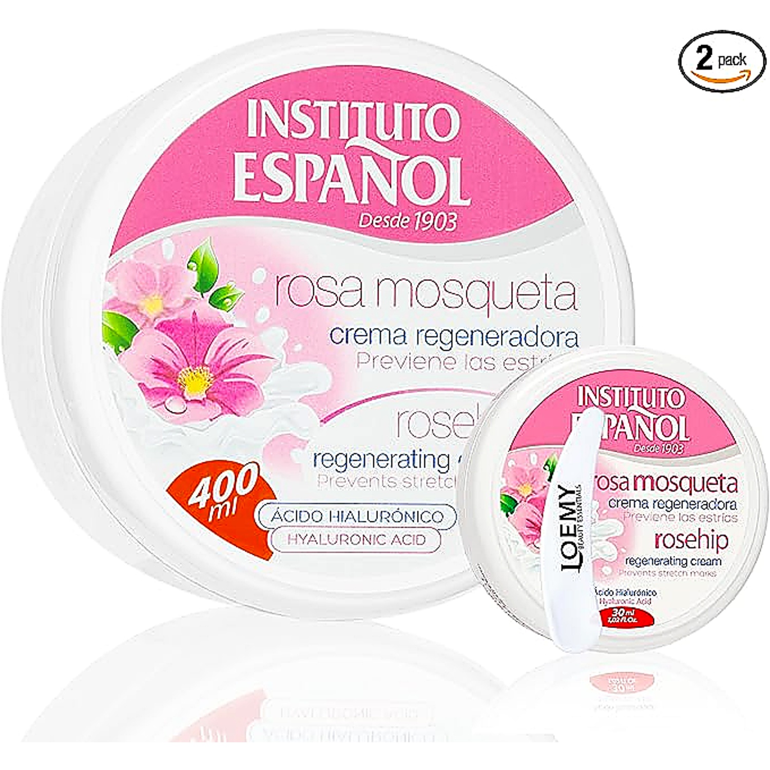 Instituto Español Rosa Mosqueta Crema Regeneradora Pack 400ml+30ml Hialurónico