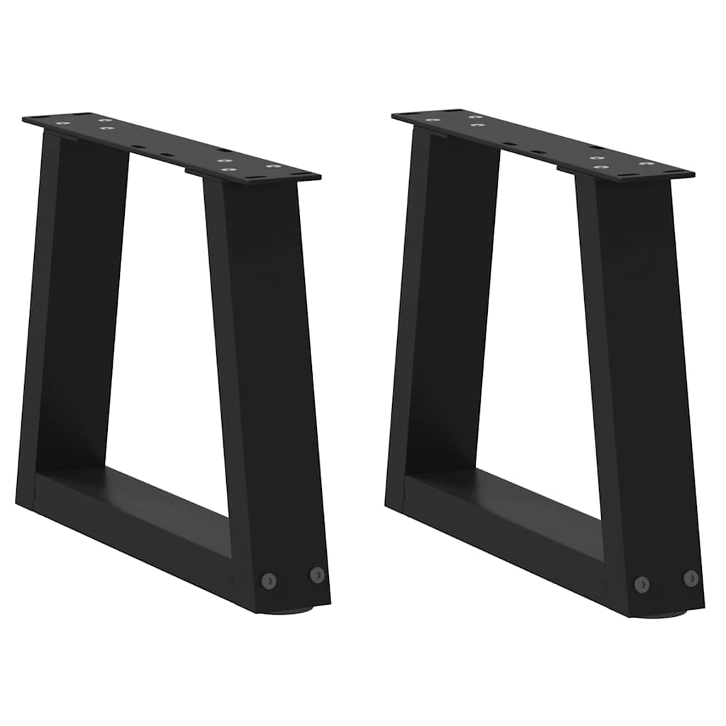 vidaXL Patas para mesa de centro en forma de V (2 unidades) 40 x (30-31,3) cm, acero