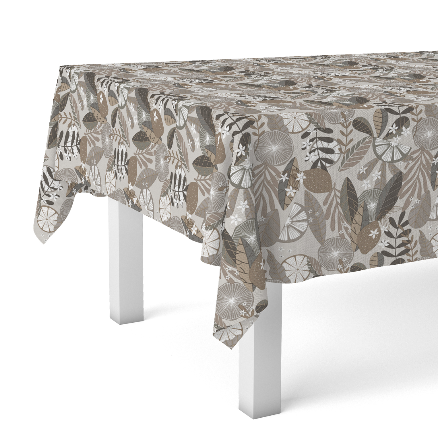 Valentia Home Mantel Hule ORANGE | Mantel Estampado Antimanchas | Mantel Repelente de Agua | Mantel Protección Mesa | Mantel al Corte para Comedor o Cocina | Varios tamaños | Mantel Rectangular y Redondo al Corte