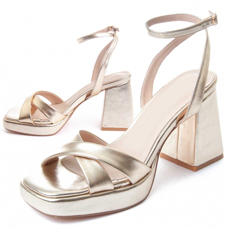 Sandalia De Tacón Para Mujer. Montevita Festsand4 88519