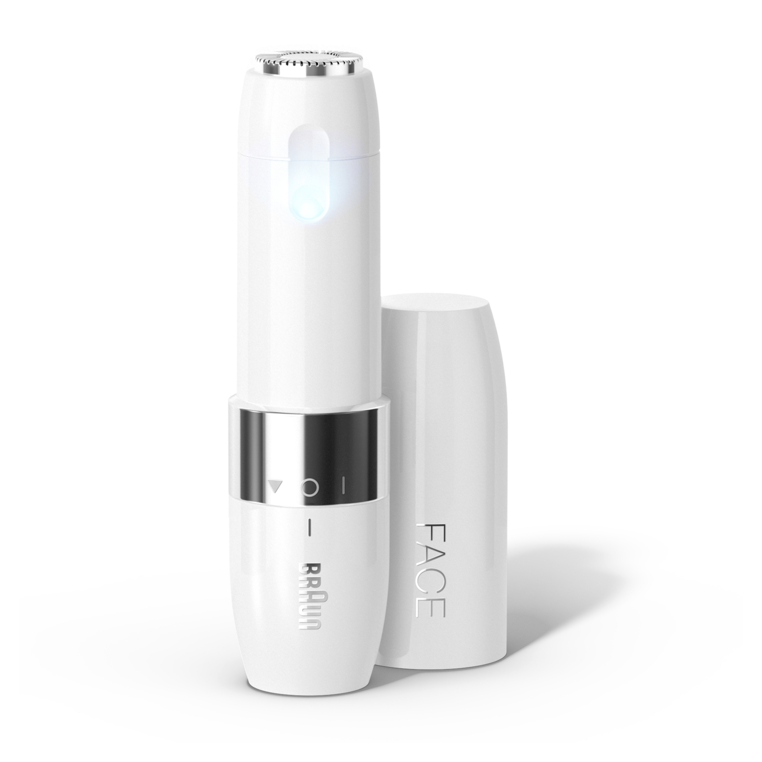 Braun FS1000 - Rasuradora Facial Mini para Mujer, Suave y Rápida, Elimina Vello de Labios, Barbilla y Mejillas, Luz Incorporada, Producto Europeo con Garantía Oficial.