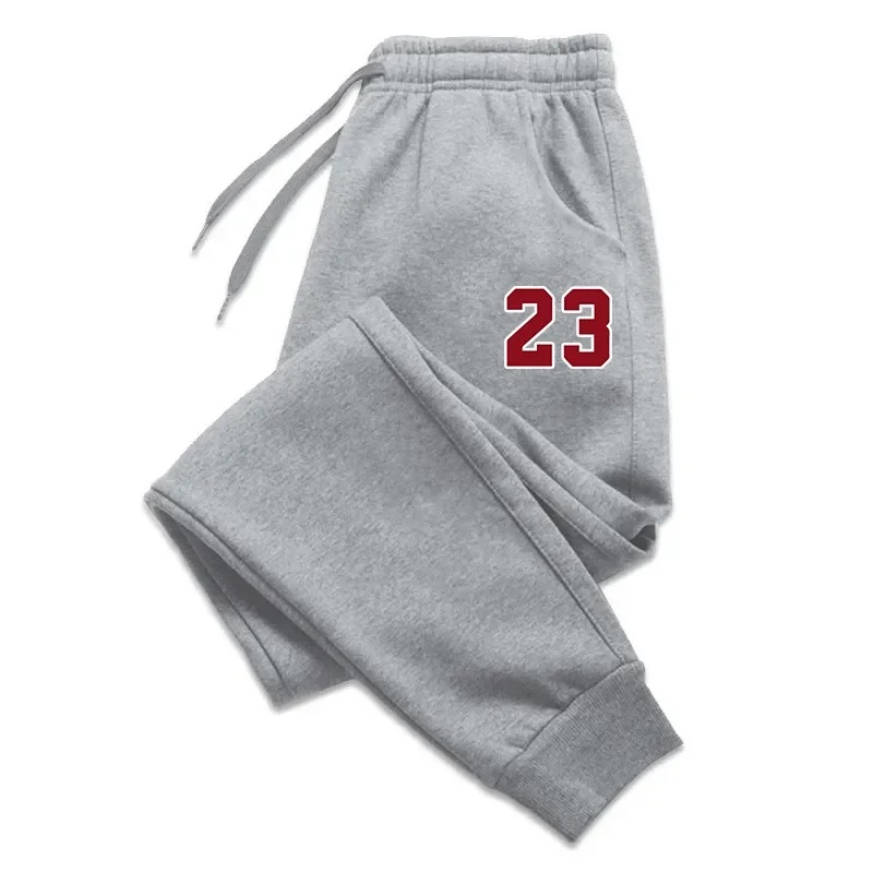 TK Nuevos Pantalones De Sudor Para Hombre Estampado 23 Primavera Otoño Transpirables Pantalones De Correr Estilo Recto Casual Longitud Del Tobillo Cierre Con Cordón