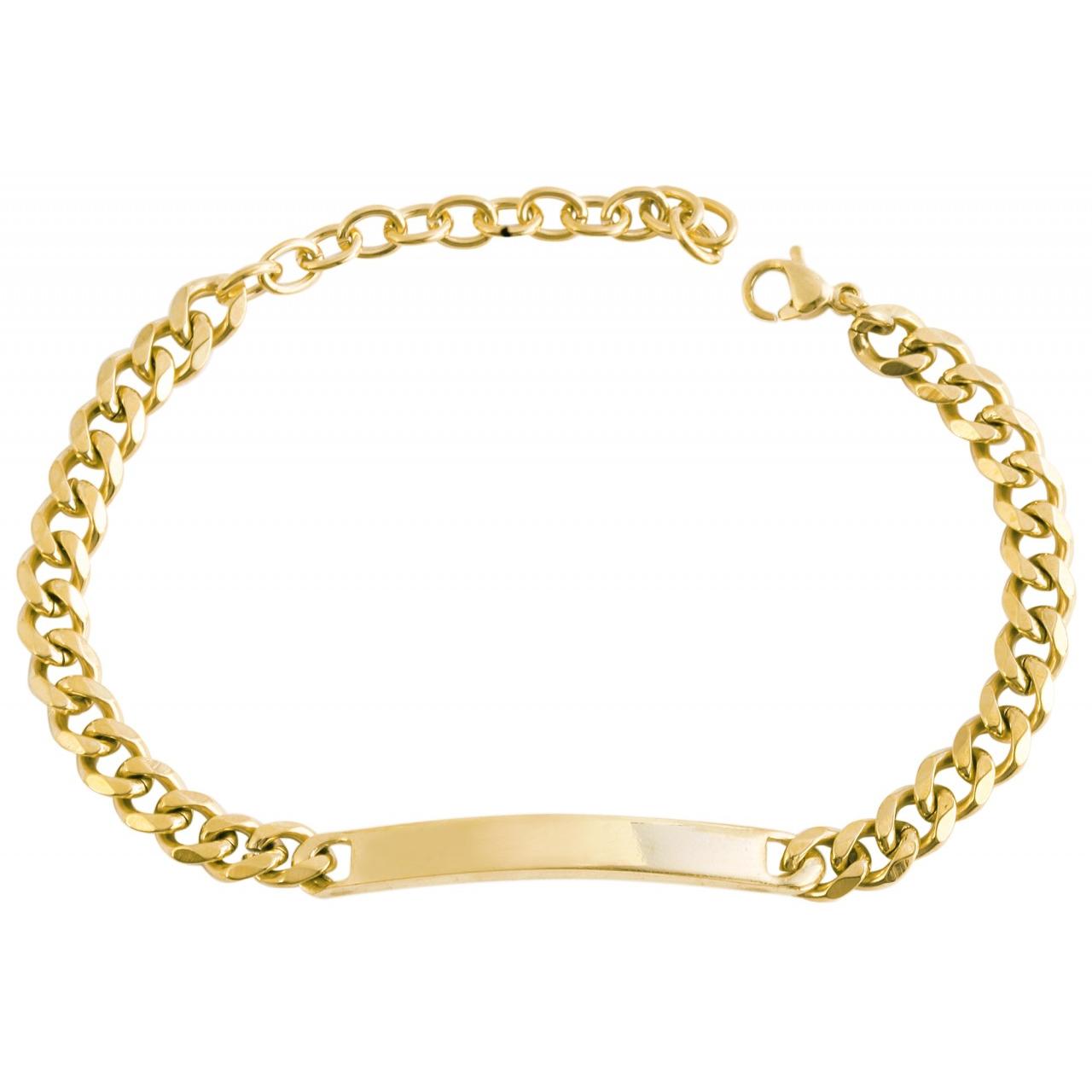 Akzent® Pulsera Dourada em Aço Inoxidável - 0291