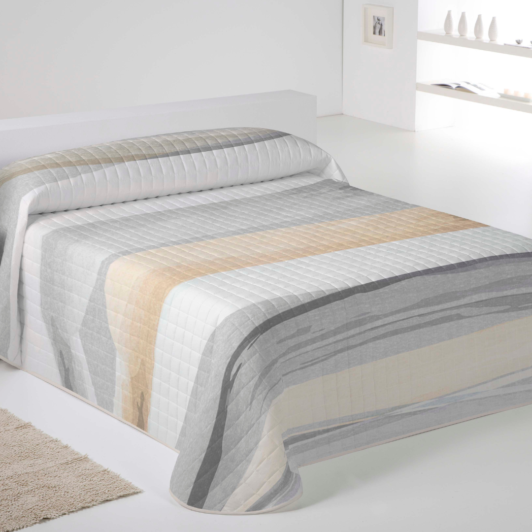 ICEHOME - Colcha Bouti Estampada - Microfibra Extra Suave de Alta Calidad - 15 Modelos Diferentes - Acolchado a Rombos - Cama 90-105/135/150/180 - Relleno Ligero 70 gramos - Fabricado en España