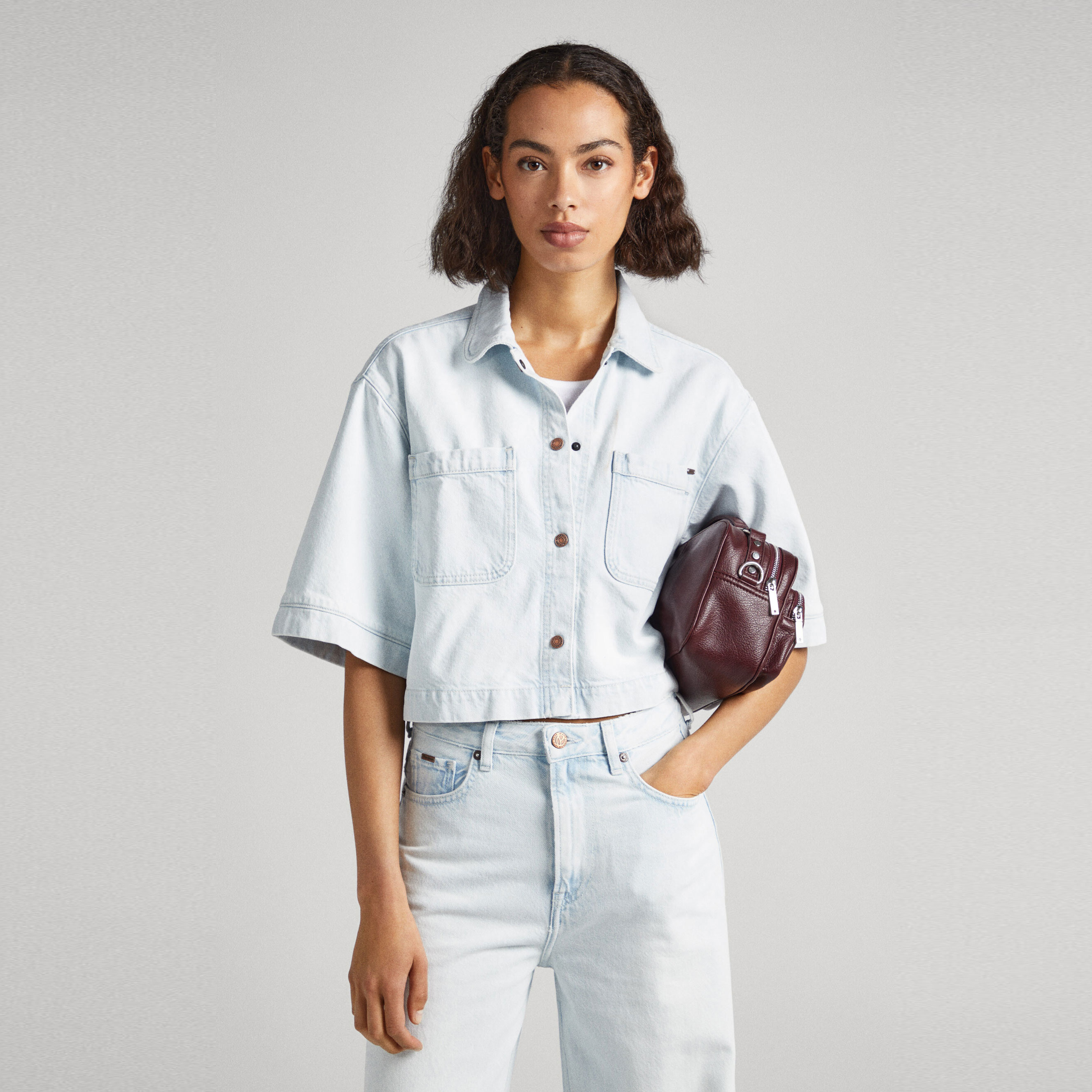 Pepe Jeans Camisa Azul PL304597-000 , para Mujer