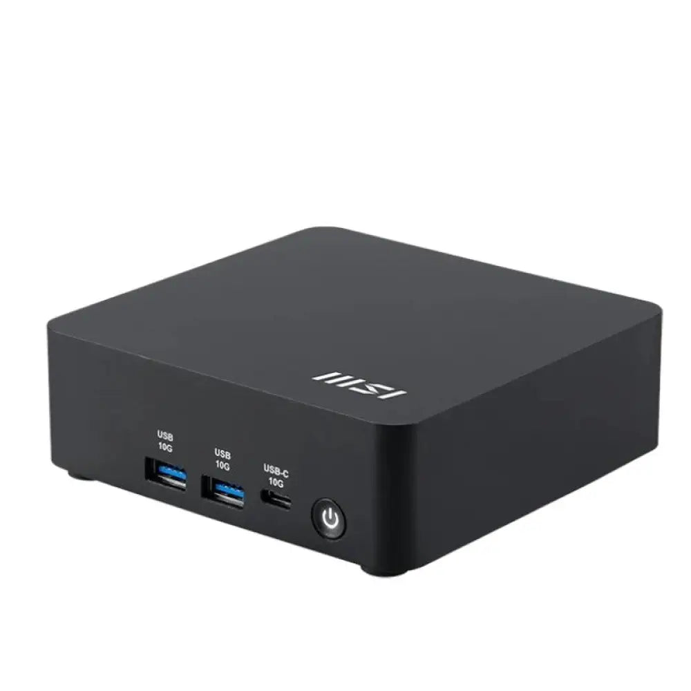 MSI - Mini PC CUBI NUC AI 1UMG-038BES con procesador Intel Core Ultra 5 125H, 37.5 mm de altura y 2 puertos LAN 2.5G