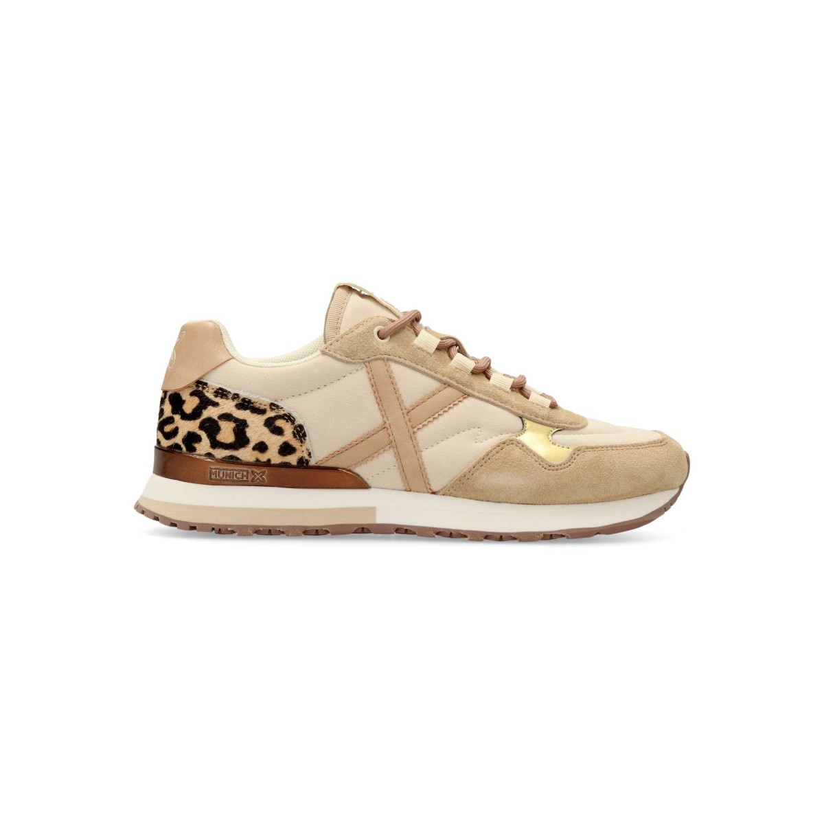 Munich - Zapatillas deportivas Sunset para mujer, cómodas de piel sintética y textil con suela de goma ligera y plantilla acolchada extraíble