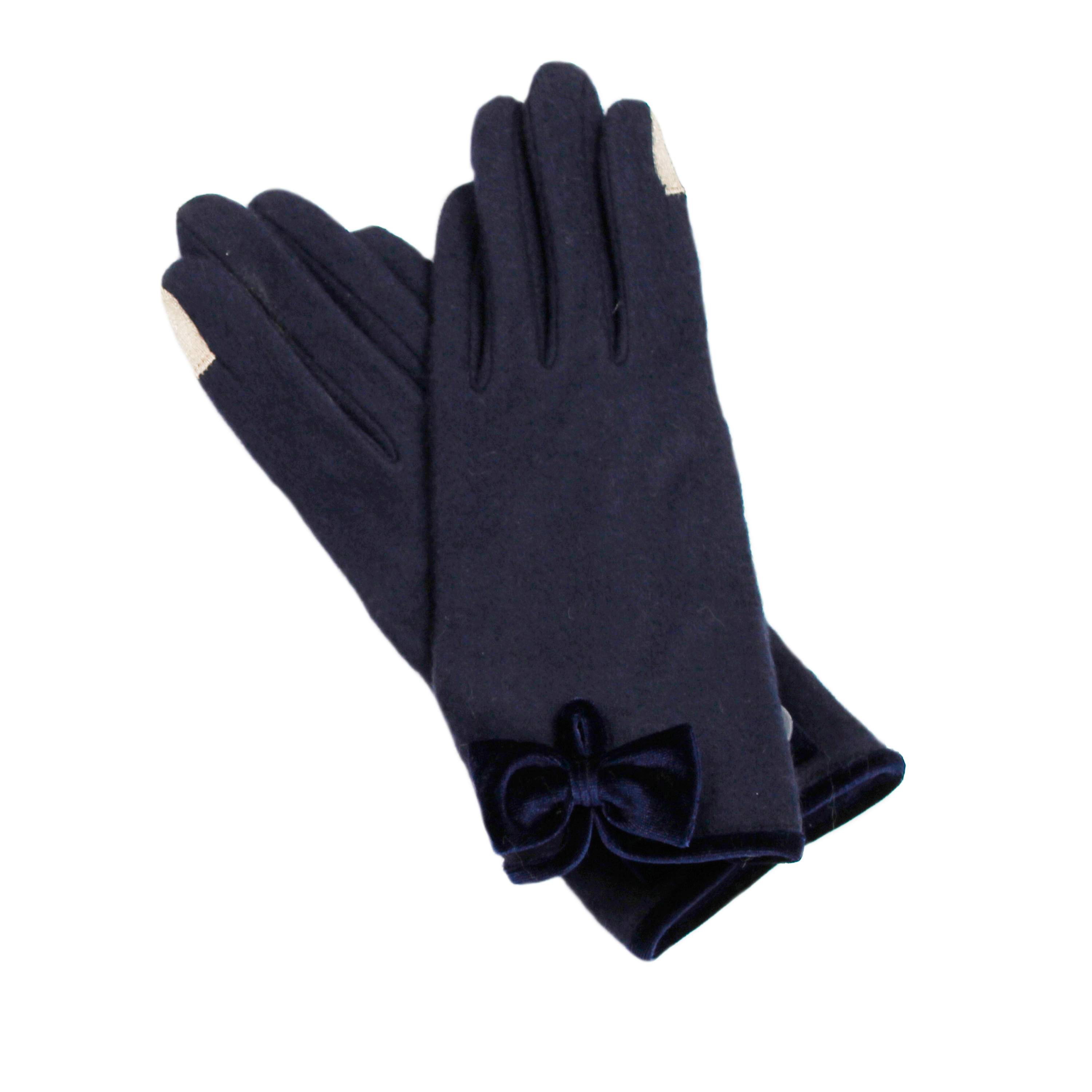 Guantes FOR TIME - Guantes Lasa para Mujer Aislantes del Frío con Lazo - Suaves y Transpirables