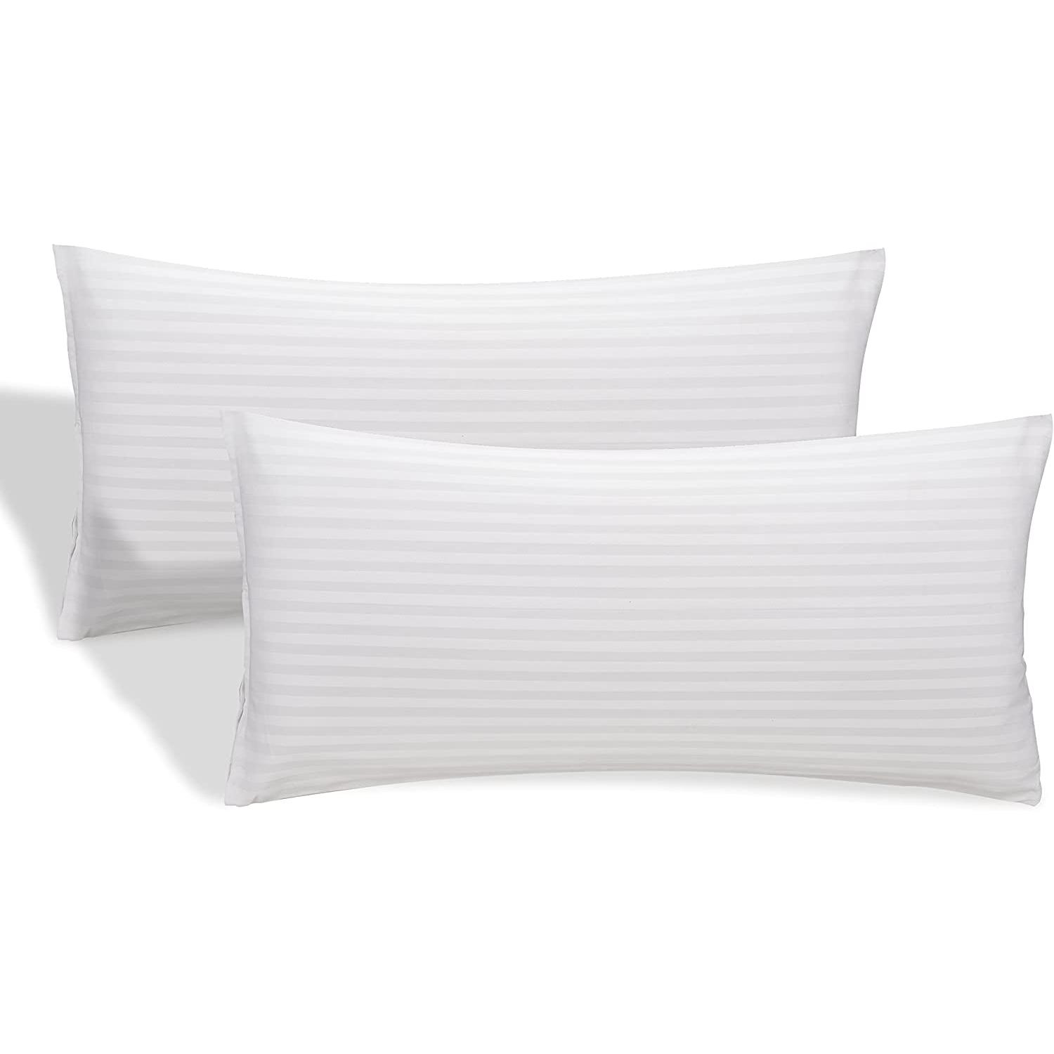 DECASATEXTIL®- Pack de 2 Funda de Almohada cutí, Extra Suave, con Cremallera Lateral - Transiprable, Anti-ácaros, Antibacteriano e hipoalergénica- Calidad de Hotel.