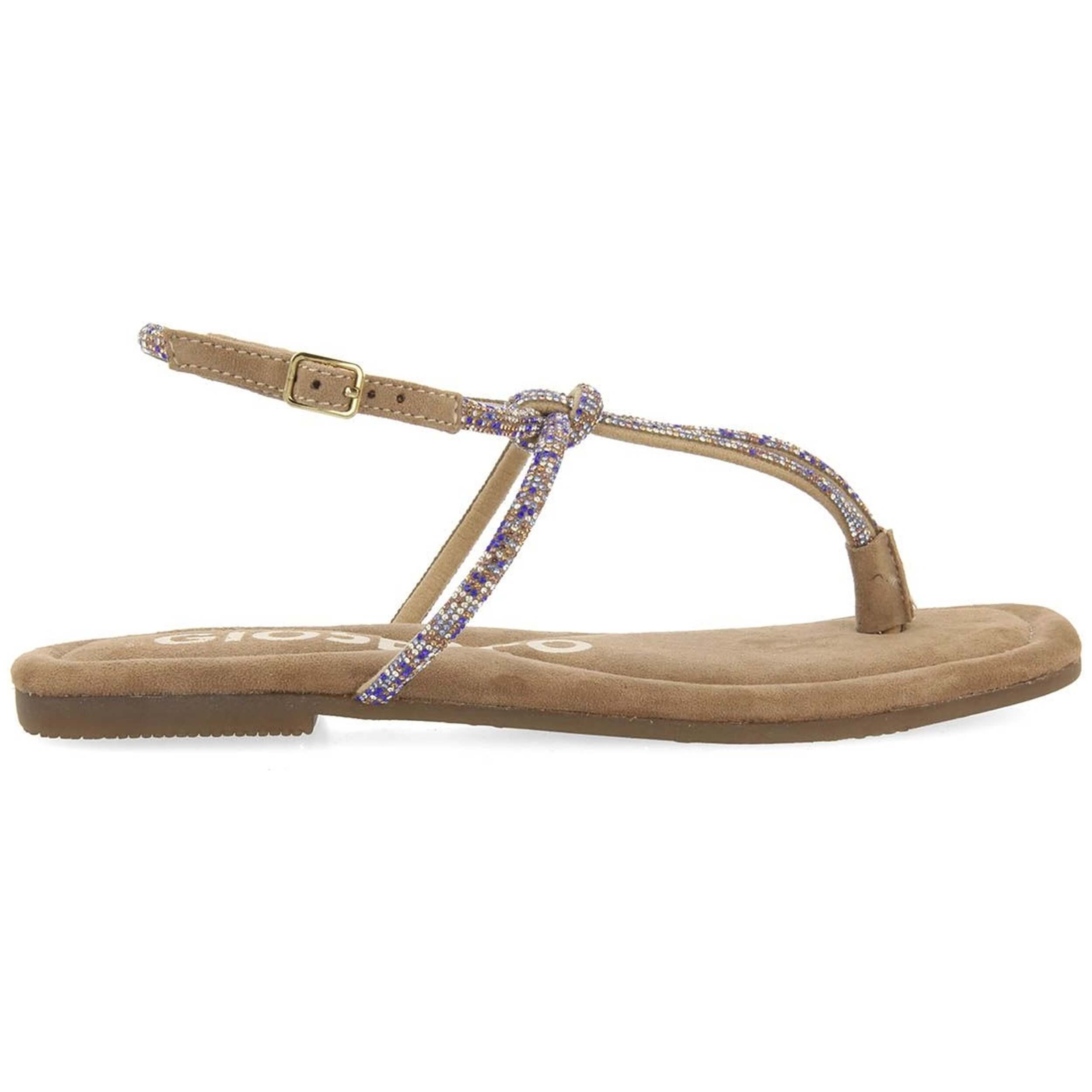 Sandalia marca Gioseppo modelo 71726 para mujer en color marrón