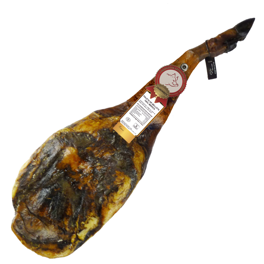 Paleta de Bellota 100% ibérica ¨JAMONREY¨ -Envíos 24/48 horas- (Elija su peso ideal), Sin conservantes ni aditivos