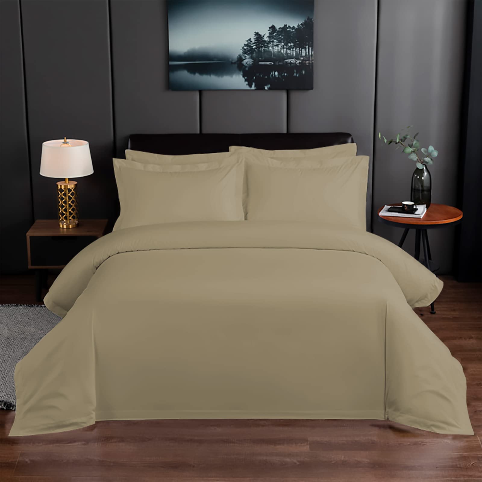 yibo Juego de Funda Nórdica 100% POLISTER Piezas para Cama 1 Funda Nórdico + Sabana Bajera + Funda DE Almohada