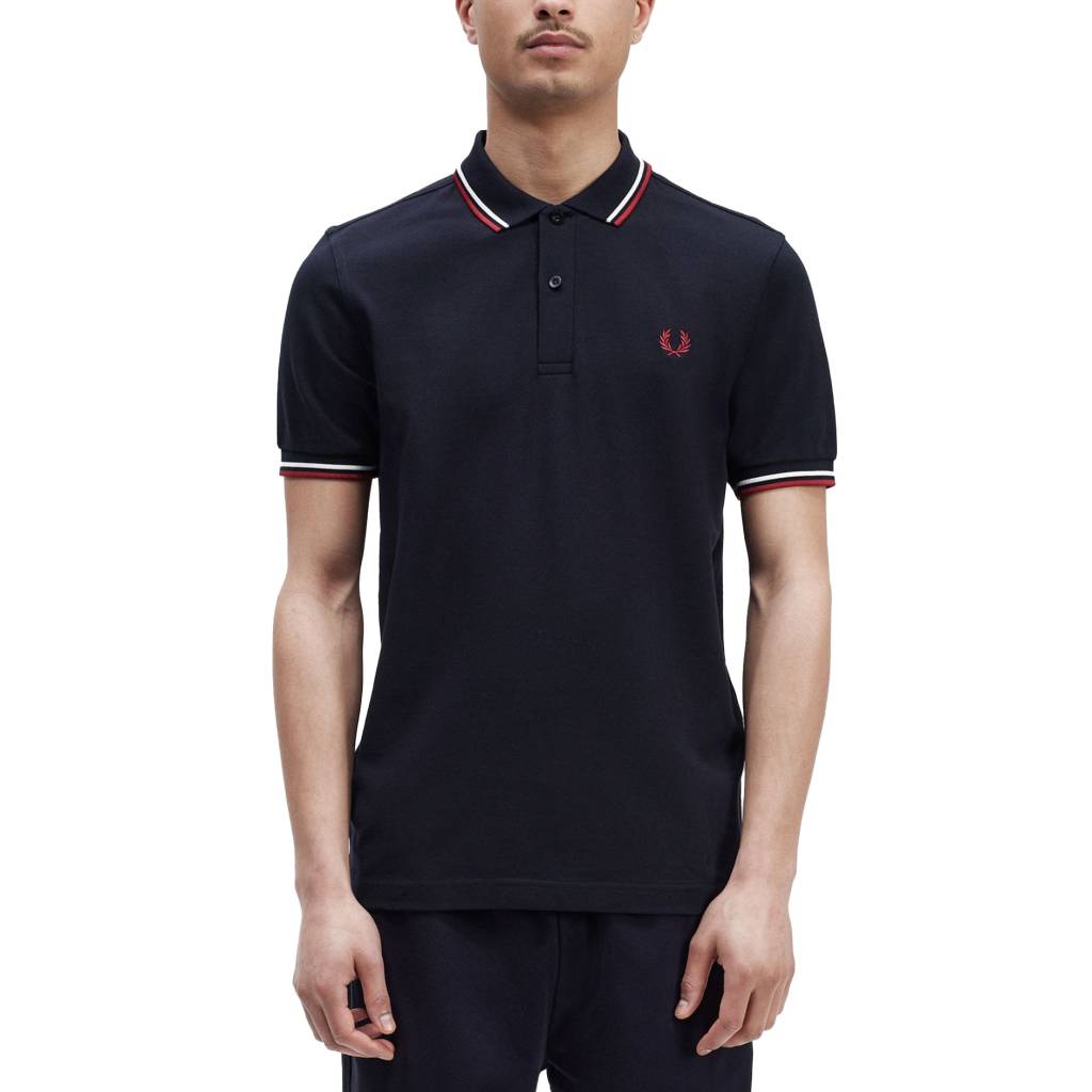 Camisetas Hombre Marca Fred Perry Modelo Twin Tipped