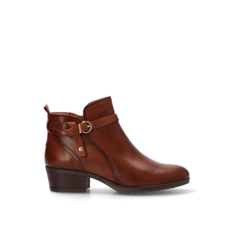Botin Pikolinos - Mujer - Tacón Medio - Modelo W1u-8901c1 - Color Cuero