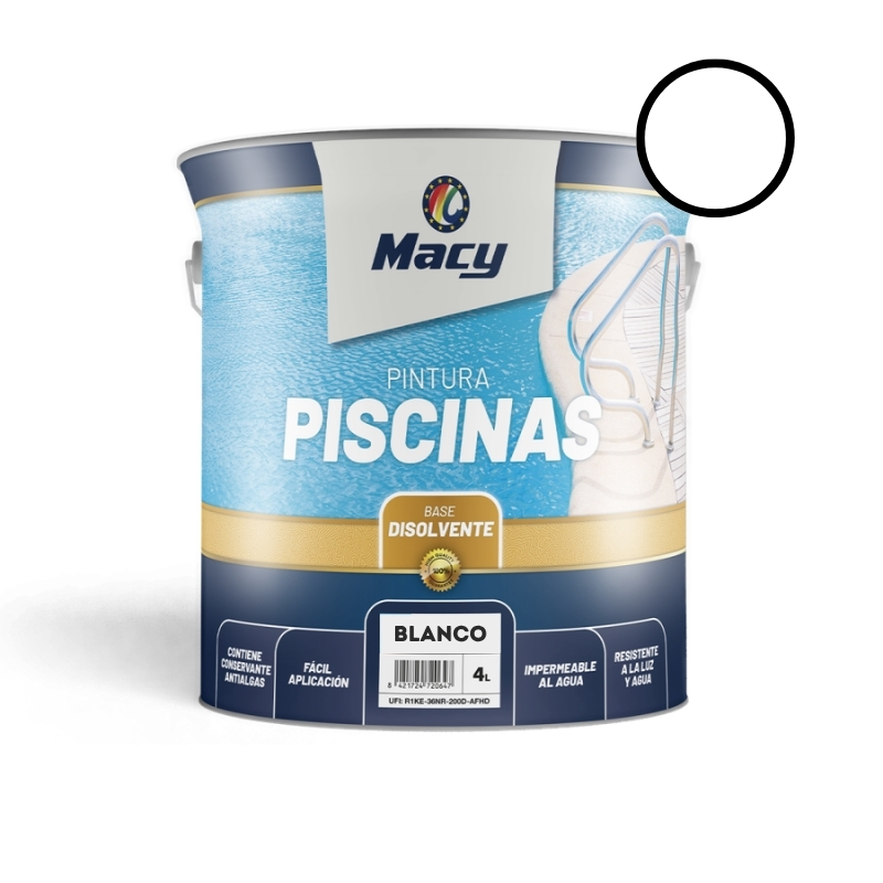 Pintura para Piscinas Al Disolvente Macy S. A.