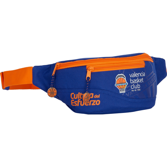 SAFTA - Riñonera Valencia Basket - Riñonera Diseño Único y Licencia Oficial con Alta Durabilidad y Máxima Resistencia - Riñonera by SAFTA con Cinta Ajustable Máxima Comodidad - Riñonera Ideal para llevar tus pertenencias de forma segura y cómoda