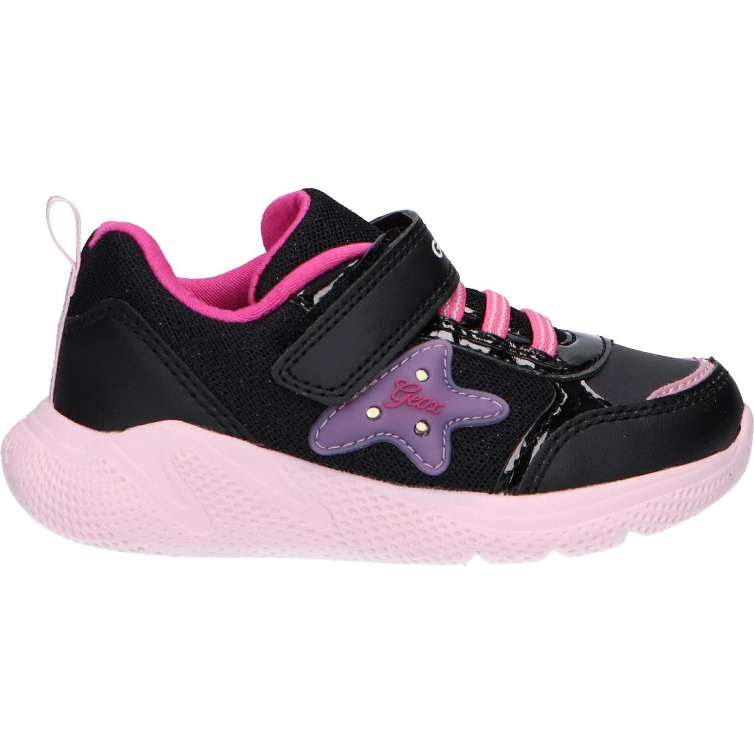 Geox b254td 0hh14 b sprintye c0618 black-pink girls' sneakers