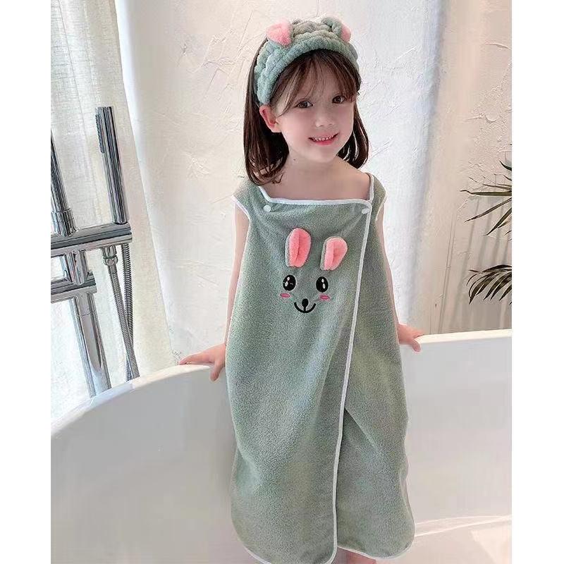 OmHome Toalla de Baño para Niños de Alta Gama Estilo Plano, Rectangular, Absorbente para Niños de 3-15 Años Material Cuidado en Máquina