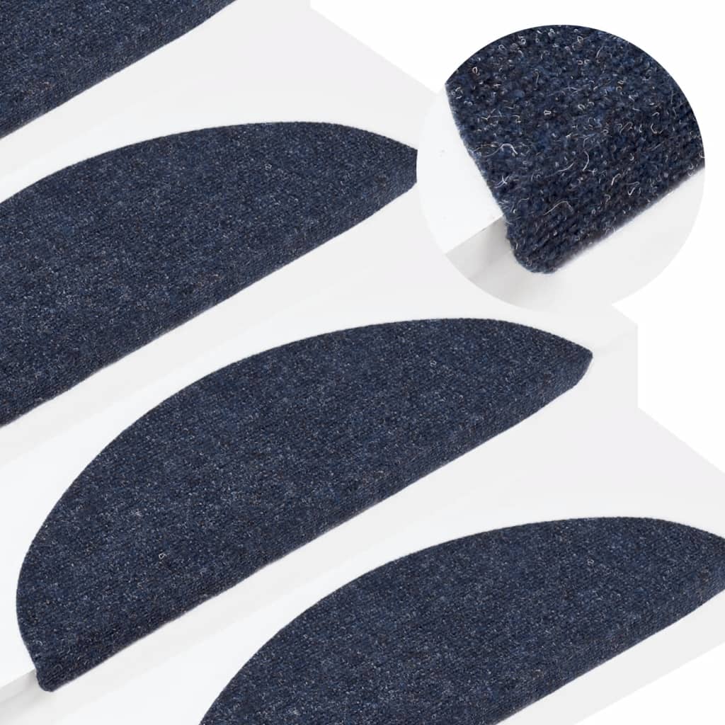 vidaXL Alfombrilla Autoadhesiva de Escalera 15 uds Protector Tela Color Antracita,  Beige,  Gris y mas