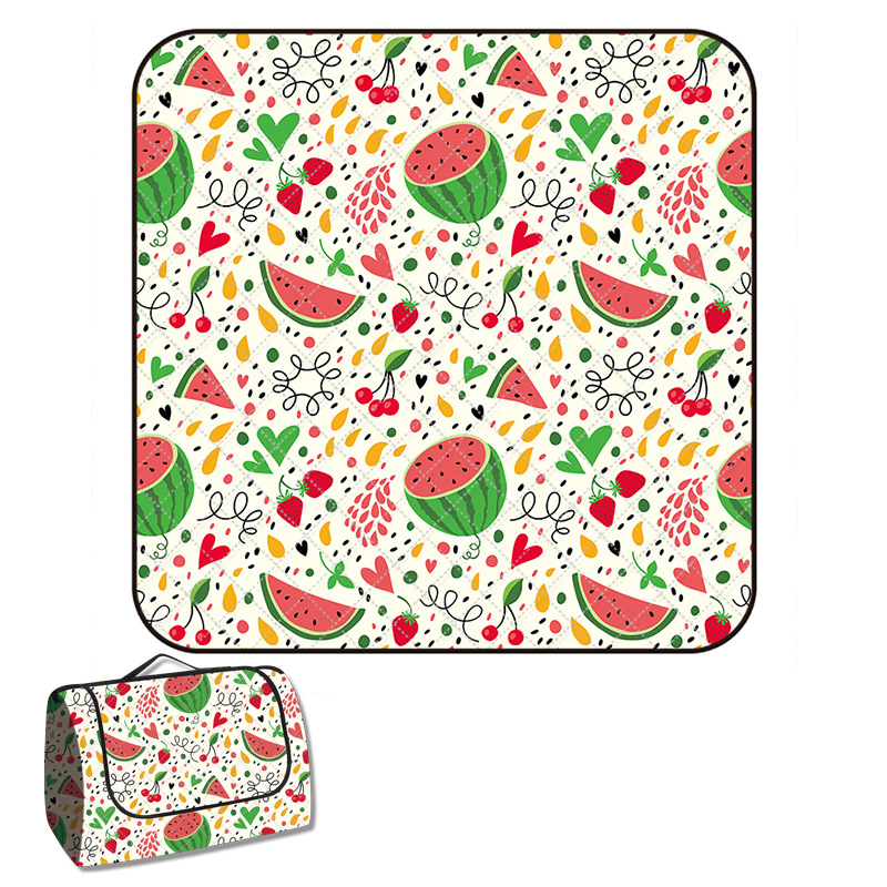 Manta de Picnic Estera Impermeable, Algodón Grueso, Ideal para Frutas, Equipo al Aire Libre, Dibujos Animados