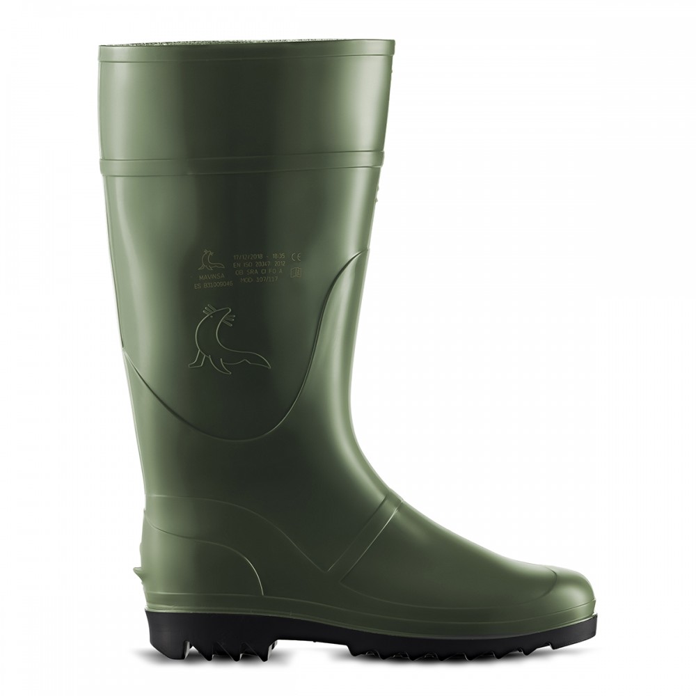 Botas De Agua Hombre  Alta 107 Bota Agua Oliva 35021 24I
