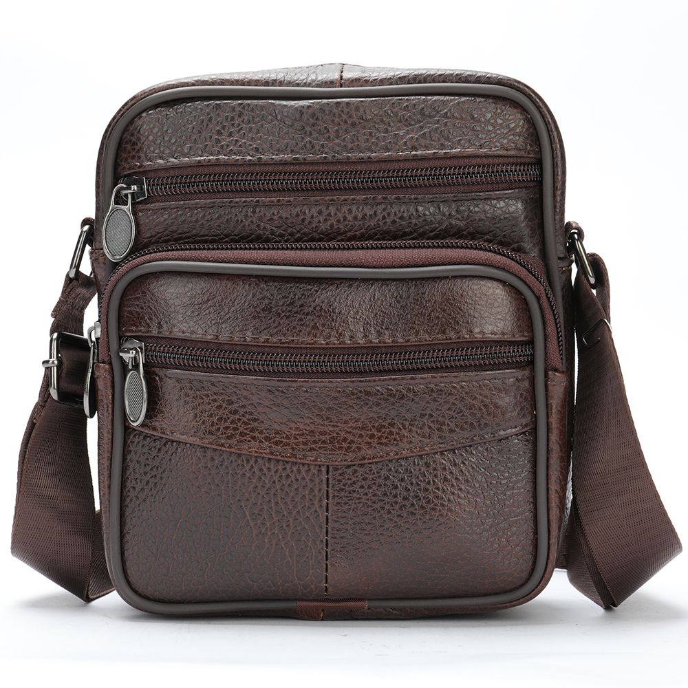 TK Westal-bolso de Hombro de Cuero Genuine para Hombre