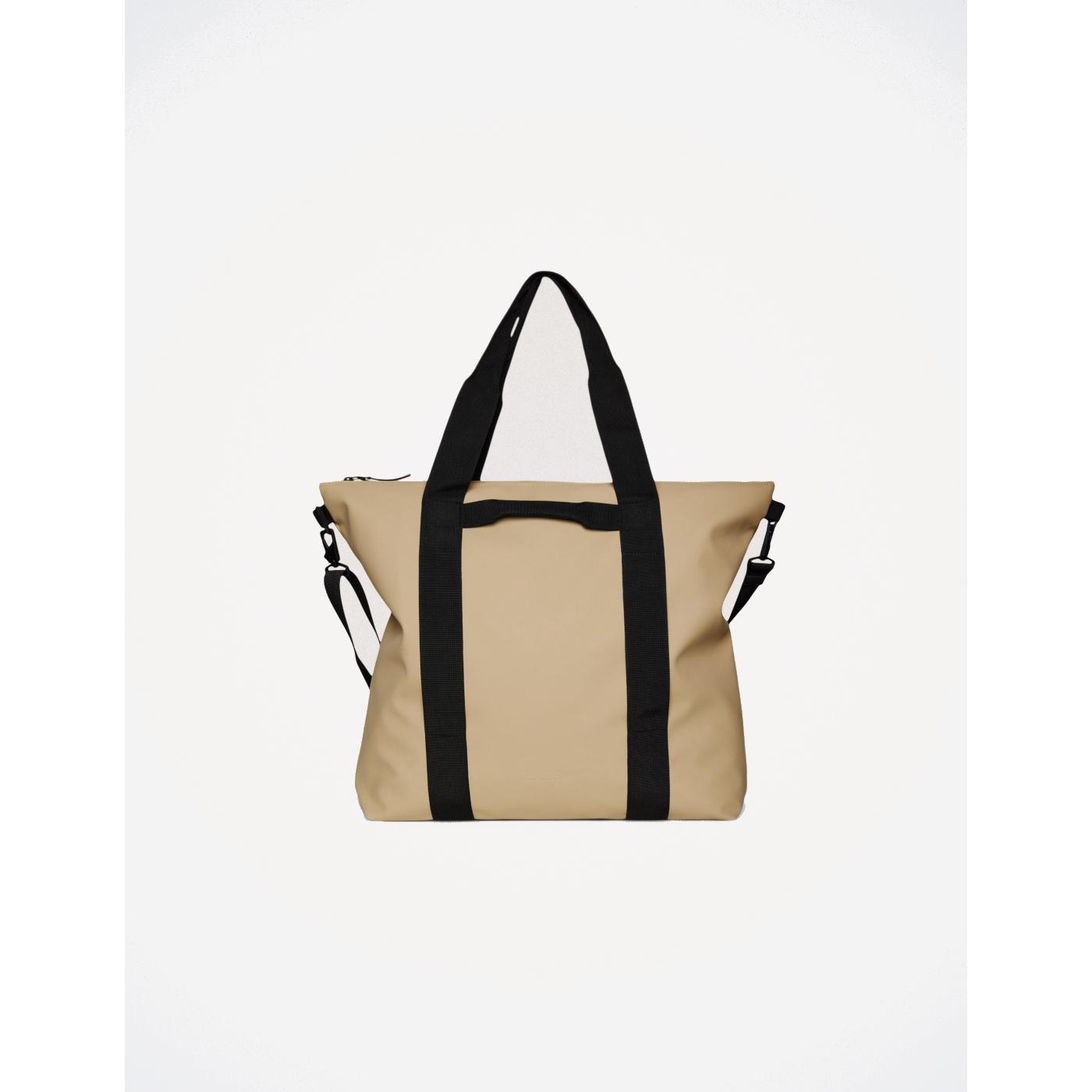 Bolso de Mano RAINS Tote Bag Sand - Versatilidad y Estilo - Tamaño Ideal - Tejido Impermeable