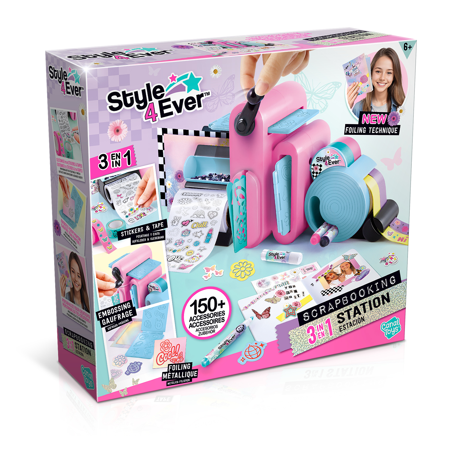 Super Taller De Decoración 3 En 1 - Scrapbooking 3 In 1 Station - Style 4 Ever - Canal Toys - Ofg275