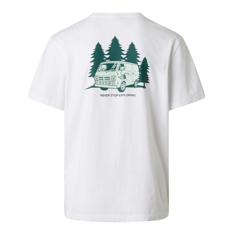 Camiseta Blanca The North Face con Estampado Van Life Stone Slab de Corte Holgado
