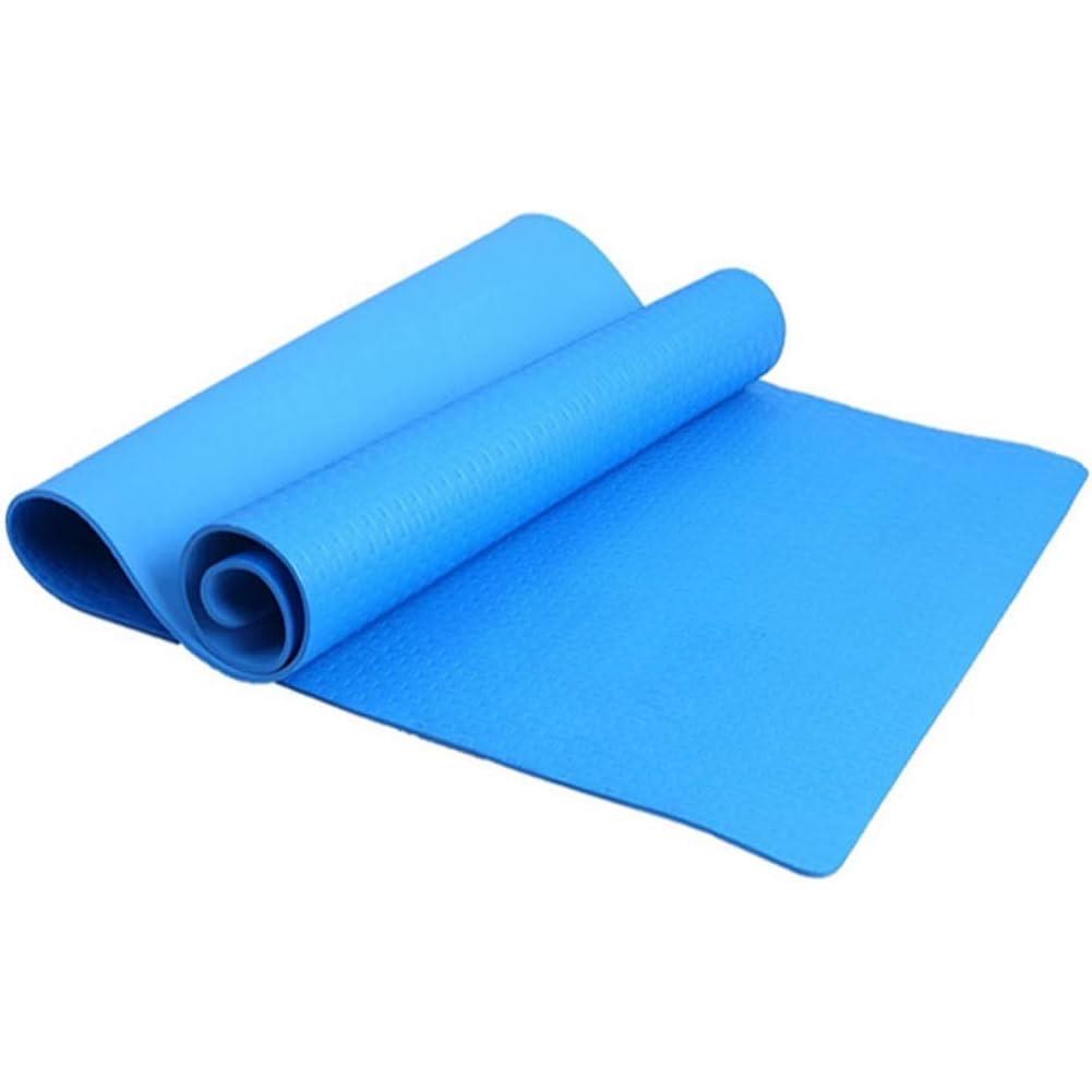 Esterilla de Yoga de 4 mm de Grosor, Antideslizante, Suave, Resistente al Agua, Colchoneta de yoga 4mm, 173x61 cm.