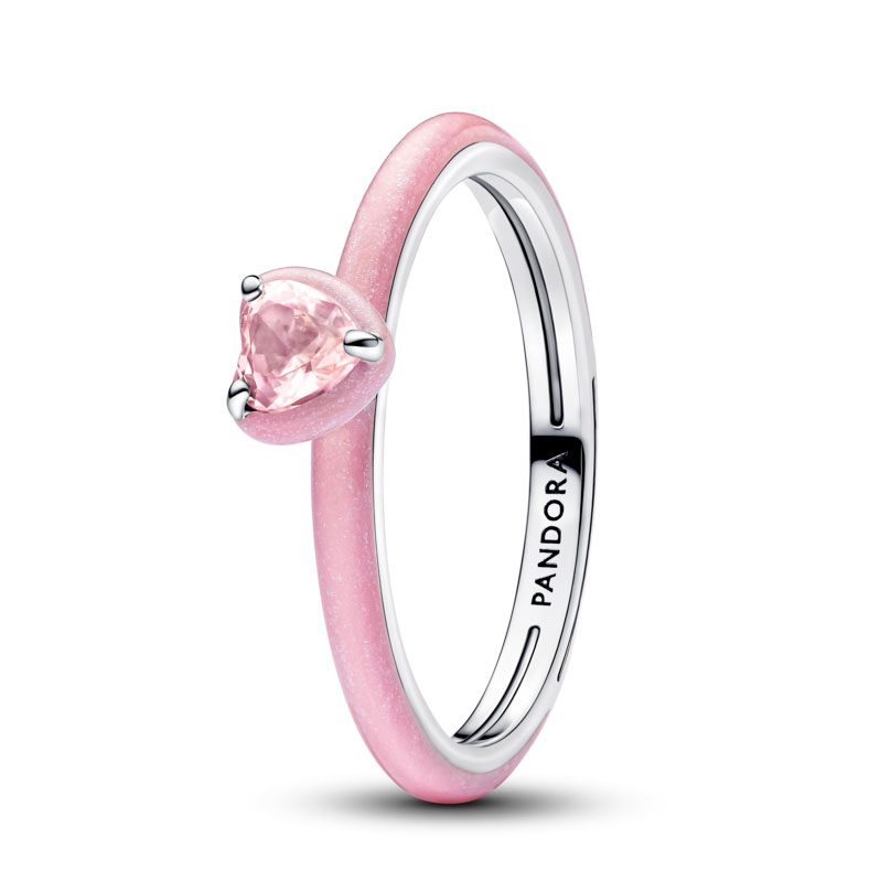 Pandora Anillo Corazón Chakra Rosa 193088C02 , para Mujer