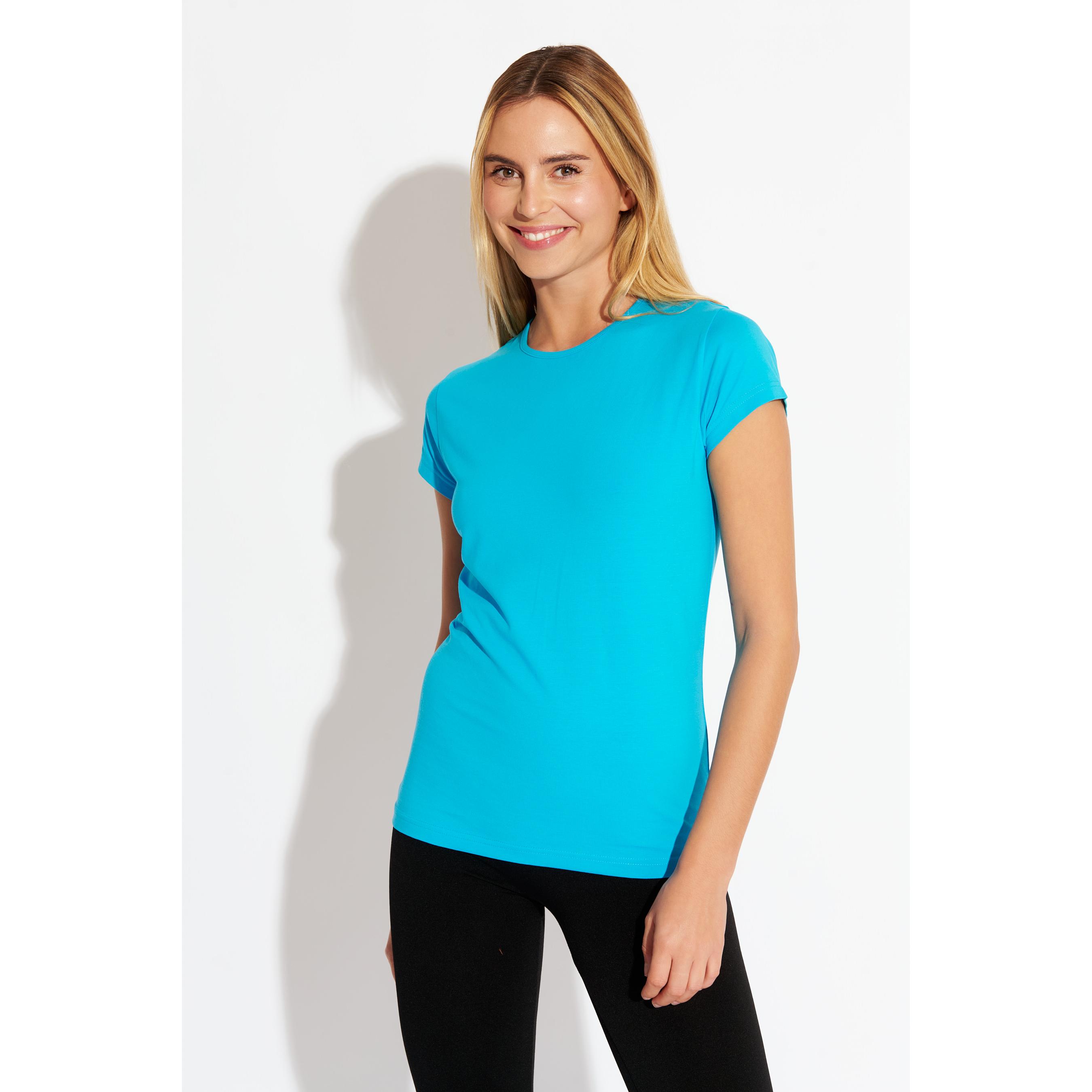 TEXKING Camisetas Manga corta Mujer 95% Algodon 5% elastano