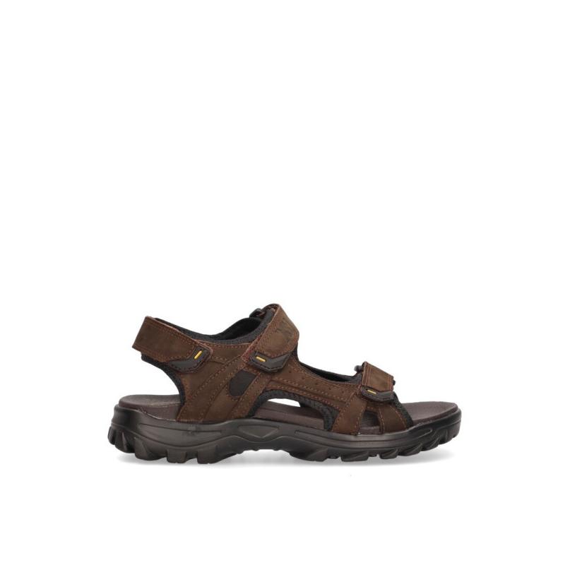 Sandalia Xti - Hombre - Suela Plana - Modelo 141437 - Color Marron