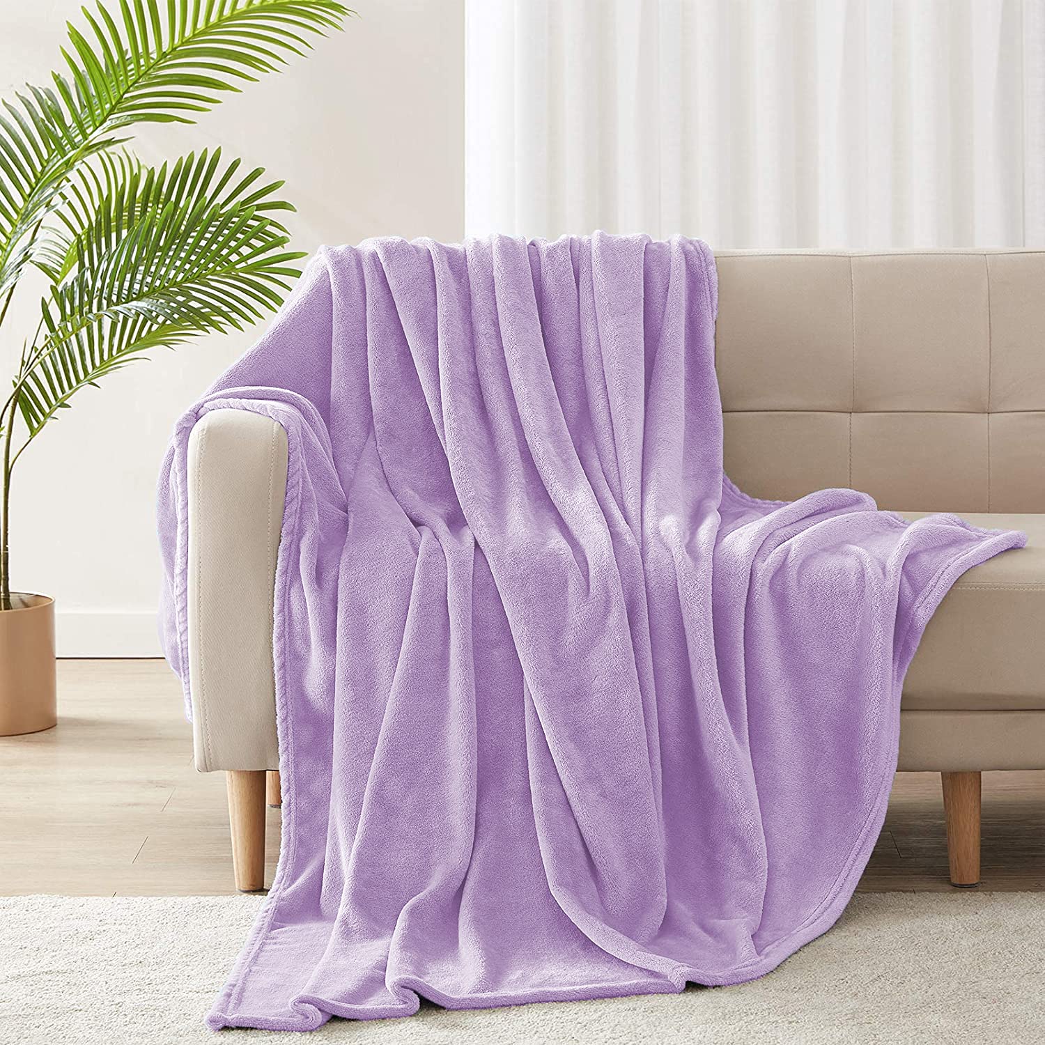Yibo Manta de Franela para Sofá, Manta de Franela para Cama, Manta para Mascotas, Mantas Ligeras, Extra Suave Cálido