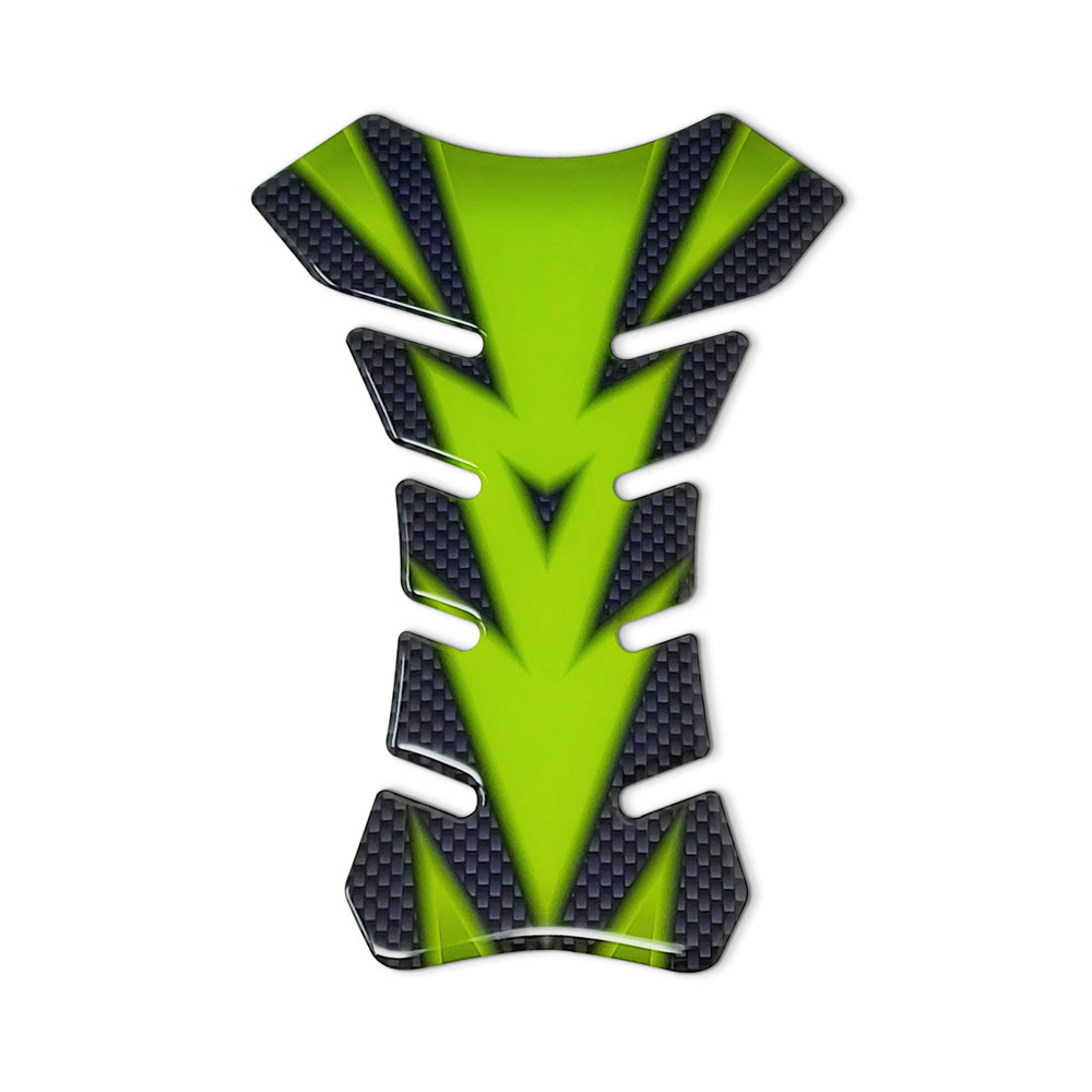 Tanque Sink Pad 3D Pegina para Moto Verde Color