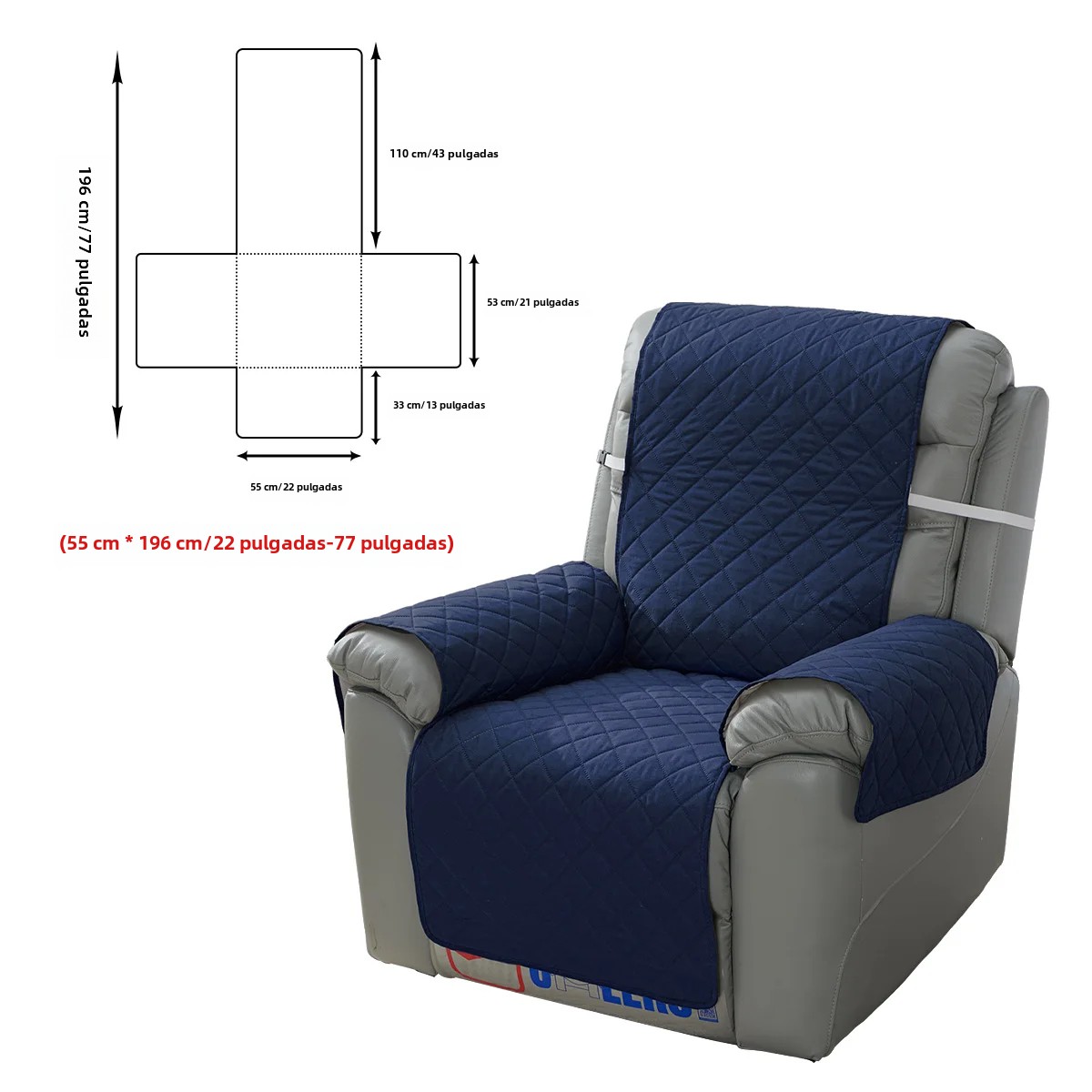 TK Cubierta De Sofá Individual Protector De Muebles Impermeable Para Silla Reclinable Y Sala De Estar Tela De Poliéster 100% Máquina De Lavar
