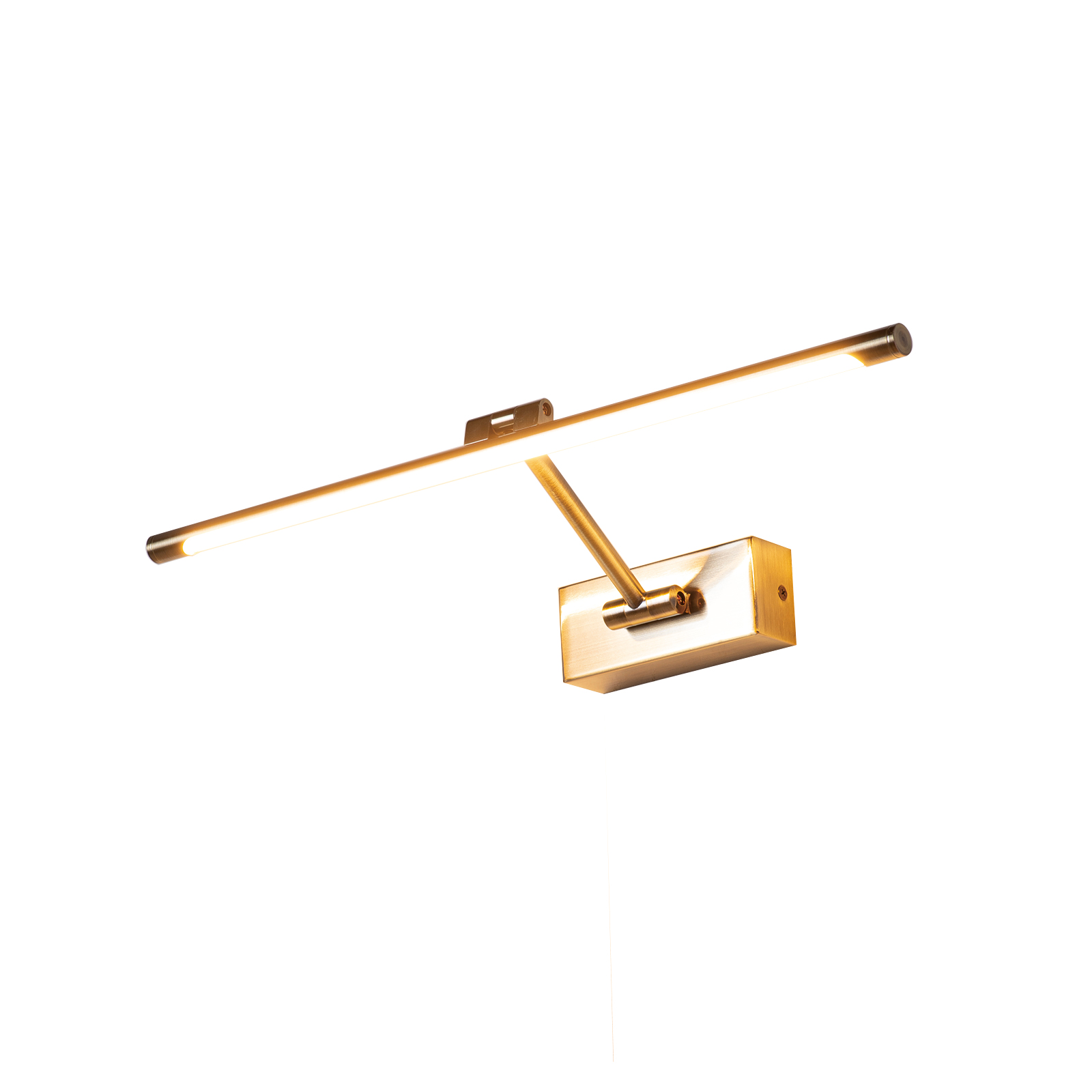 ALPINALUZ Lámpara Aplique LED 48 cm 10W para Iluminación de Cuadros “MIRO” – Luz Cálida 2700K, Articulado, IP20