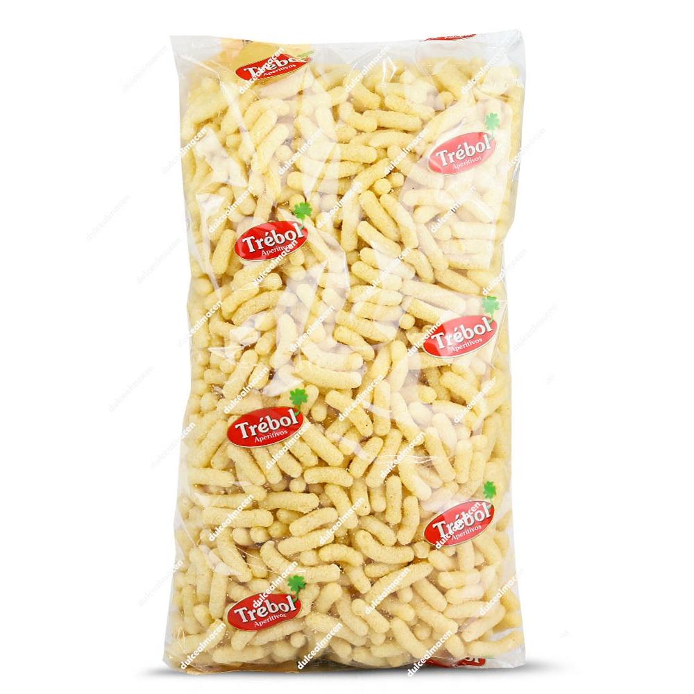 Madrileña Gusanito Blanco 500 gr - Snack de Maíz Horneado Trébol | Textura Suave